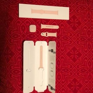 Apple watch series 5 pink band+watch face cover